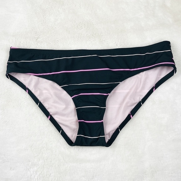 NEW Kona Sol Moderate Coverage Hipster Bikini Bottoms in Stripe - Picture 3 of 6